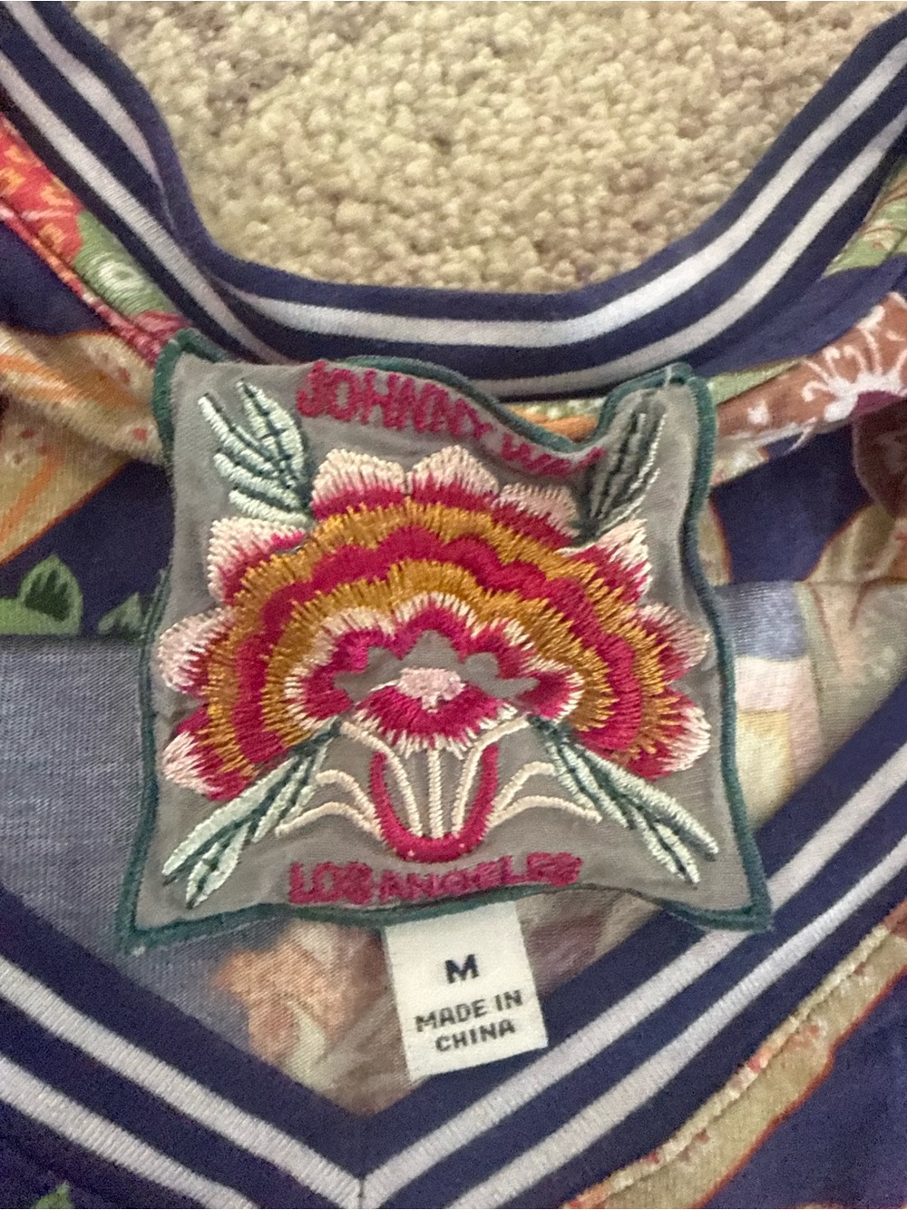 Johnny Was The Janie Favorite Tunic Tee-Shirt Floral - Picture 4 of 5